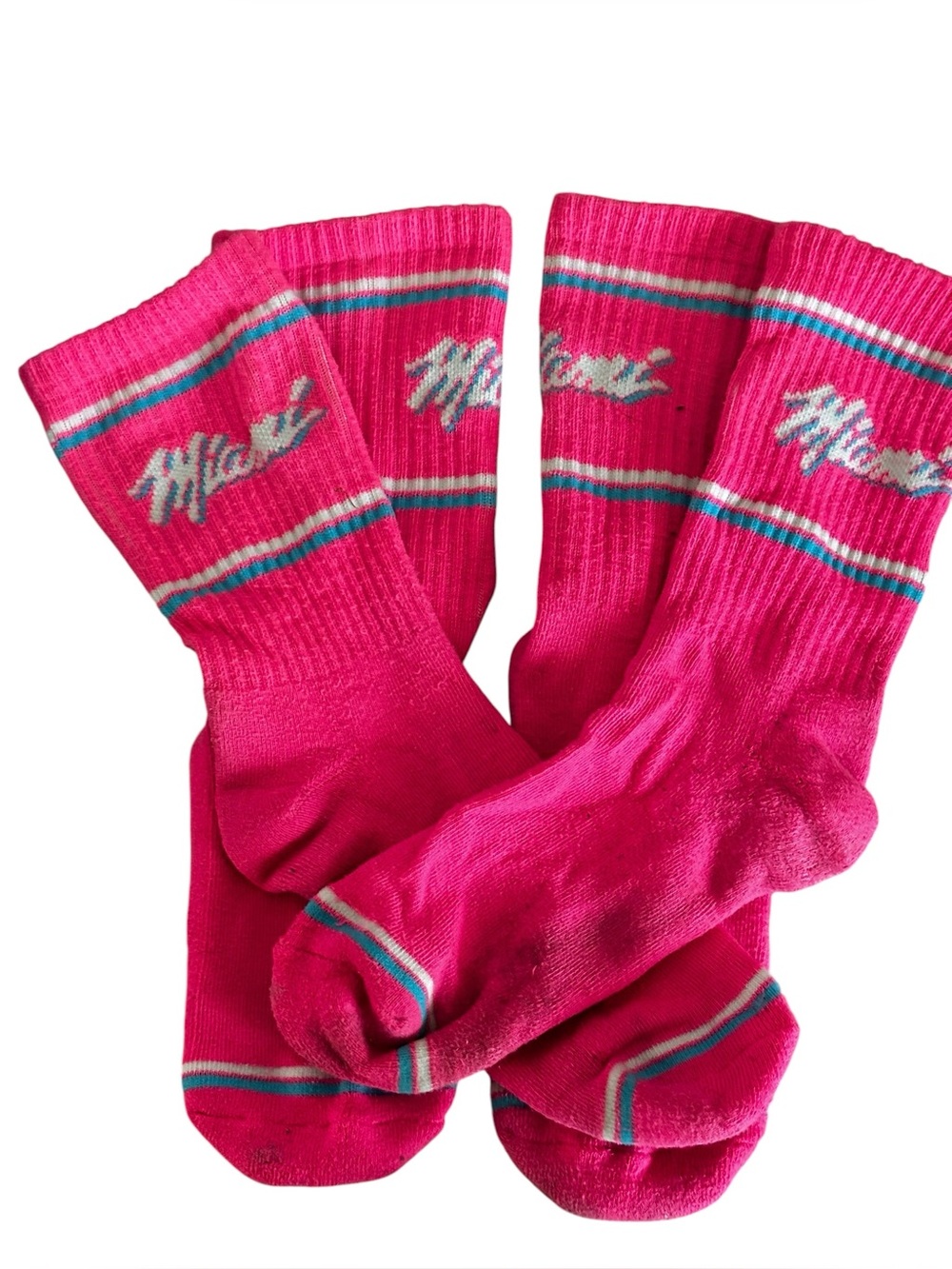 Miami Crew Socks 2 Pairs Unisex SZ M